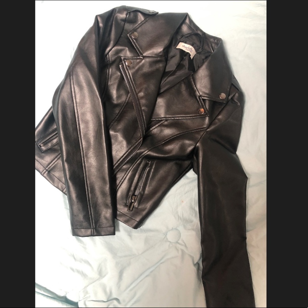 🎉PRICE DROP🎉Charlotte Russe Black leather jacket